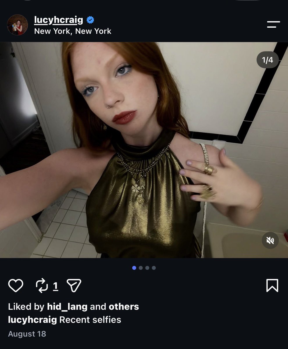ginamilan_'s tweet photo. This is Lucy Craig, aka Jane Doe, who is allegedly the victim in the Cornell lawsuit.

One of her recent IG posts is just a photo of her from the chest down showing off her outfit, with the caption: “Fun and funky outfits keep the sorrows away!” 

From what I can see, she seems to be enjoying life and posting pictures like everything is completely normal.

This whole thing is just… bizarre. 🥴