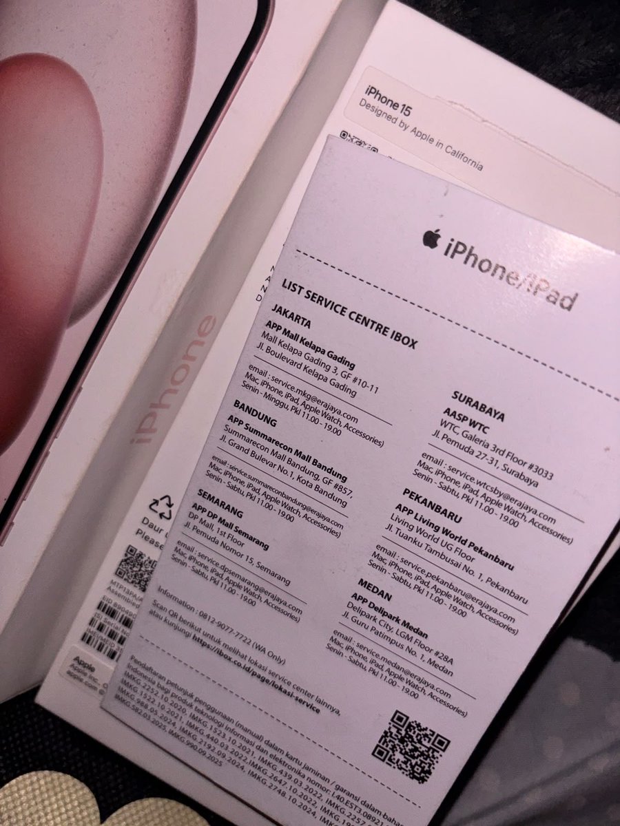 samudra_wrd's tweet photo. hi warga, aku mau jual iphone 15 ex ibox ram 128gb dan bh 91% aku pasang harga 9 jt net! yang serius langsung dm aku yaa... https://t.co/aNhiA64DtD