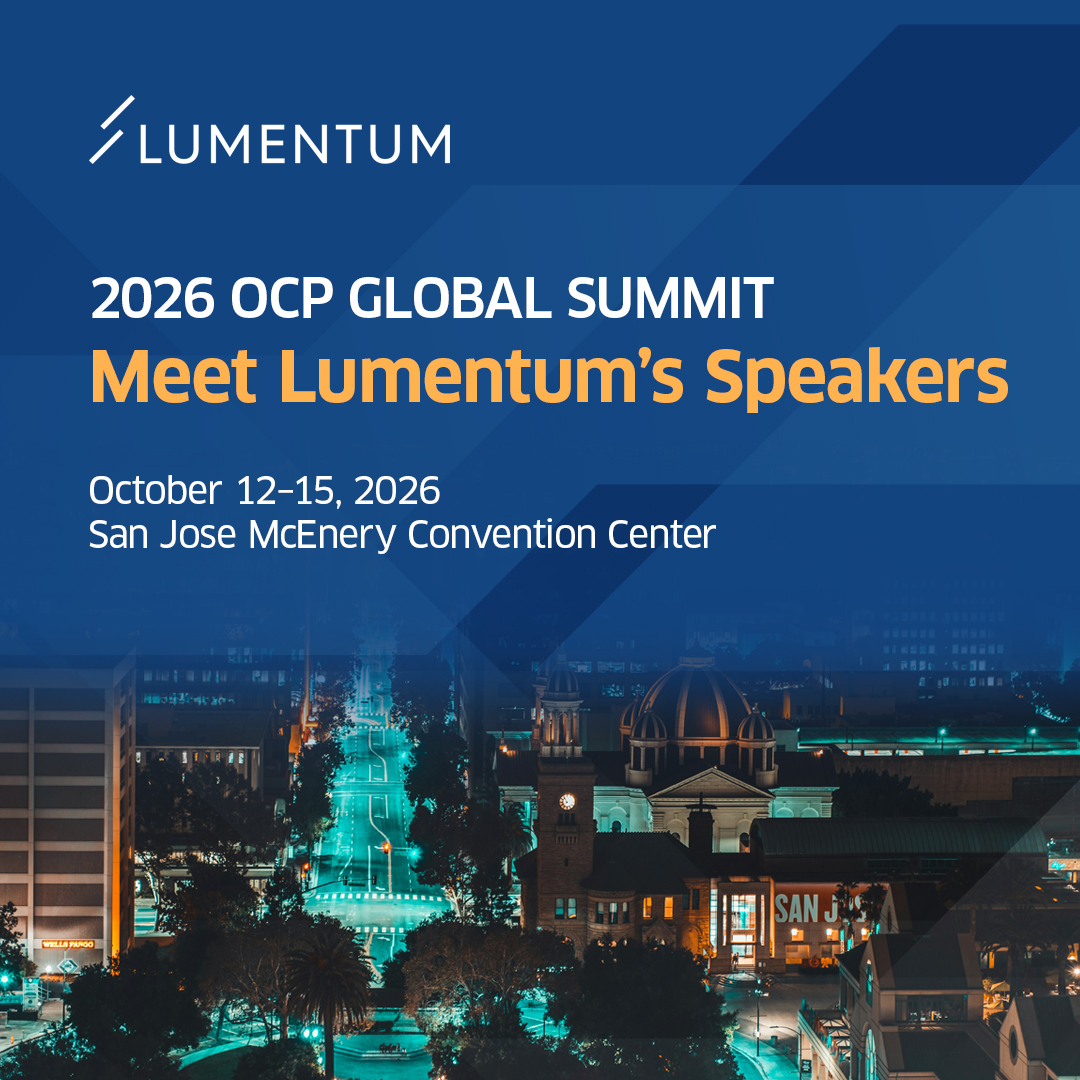 Lumentum's tweet photo. At the 2026 OCP Global Summit, @Lumentum experts will explore how external laser sources, VCSELs, and optical circuit switching are addressing new connectivity needs in AI infrastructure.

📅 Oct. 12–15 | San Jose McEnery Convention Center

Learn more: https://t.co/lnq18h8Yzc https://t.co/Z4kVCfRQ4e