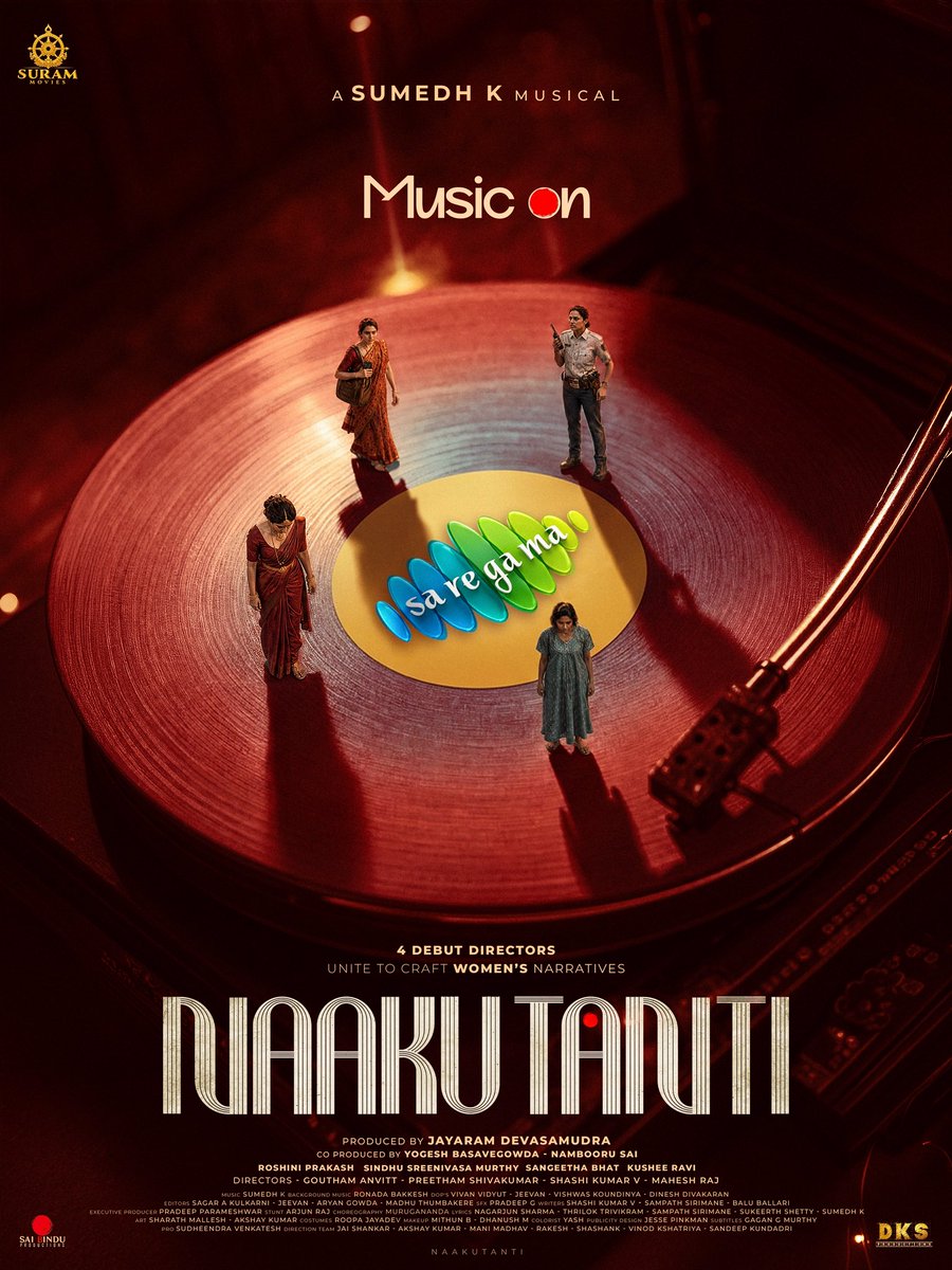 saregamasouth's tweet photo. Let the music of emotions and memories resonate! 🎶✨

We are delighted and proud to associate with @jayaramdr , #SaiRoyal & #YogiKb for #naakutanti 🎧❤️ 

🎶 #Sumedh

#RoshniPrakash #KusheeRavi #SindhusMurthy #SangeethaBhat #GouthamAnvitt #Shashikumar #MaheshMahi #PreethamShivakumar