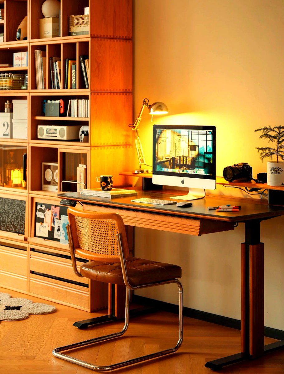 kelly73xi2's tweet photo. My daily work desk win: a compact standing desk converter + a potted succulent. Cuts back on sitting fatigue and adds a tiny touch of calm to chaotic workdays. #DeskGoals #OfficeSetup https://t.co/O9IaY68j3k