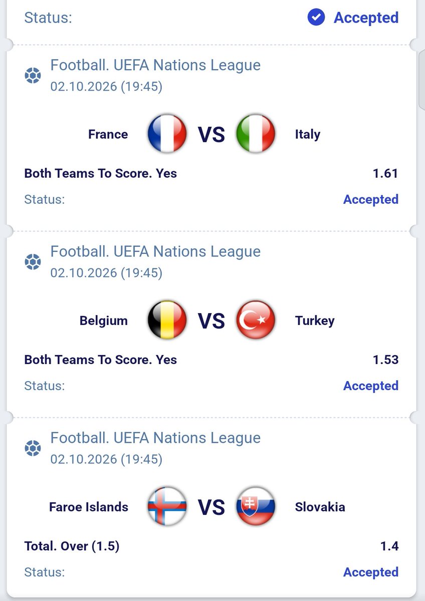 Footy_EdgeUk's tweet photo. 🔥 UEFA NATIONS LEAGUE SLIP IS LOCKED IN! ⚽️💥 https://t.co/RPDFcbljLR