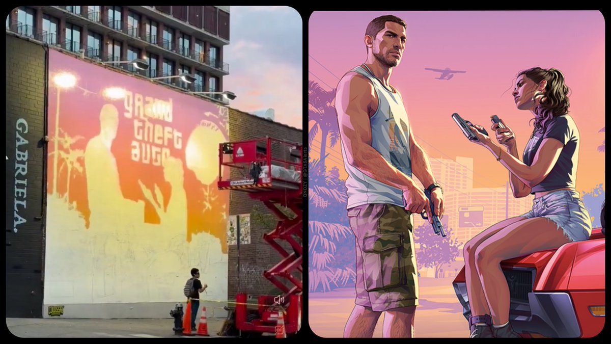 GTA6Alerts's tweet photo. The completed GTA 6 mural in Brooklyn is going to look PEAK! https://t.co/X4dkkZNgFJ