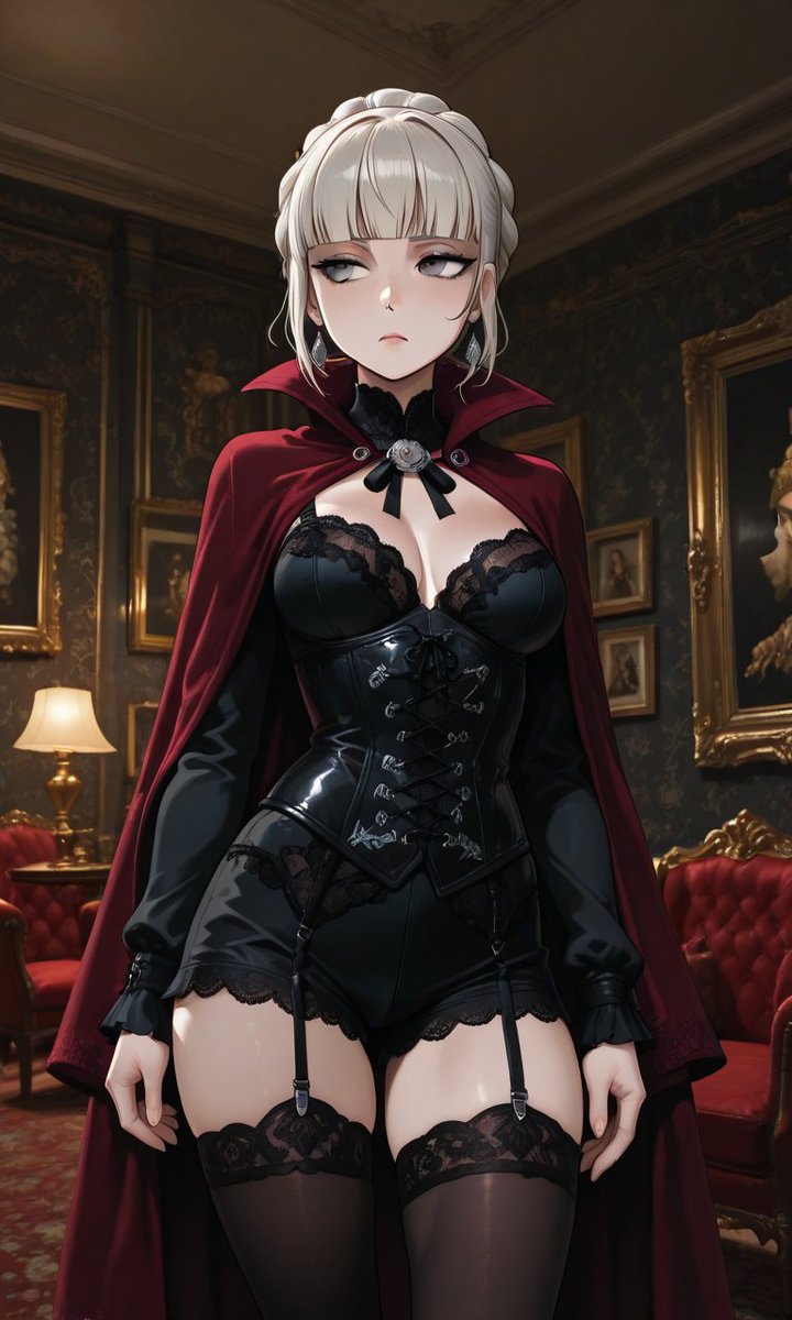 Stoker178's tweet photo. 🩸Crimson Lingerie

Elegance becomes irresistible when wrapped in darkness.

#Merope #Persona5 #Persona5ThePhantomX #VampireAesthetic #Crimson #BlackAndRed #DarkElegance #FantasyFashion #AI #Pixai #Pixaiart https://t.co/N1mpweUR6y