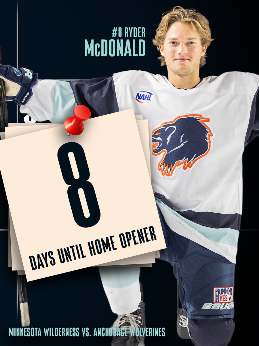 anchoragewolve1's tweet photo. 8 DAYS OUT 🏒

October 9. The Sullivan Arena. #LetsRage https://t.co/FkxJRzPPvl