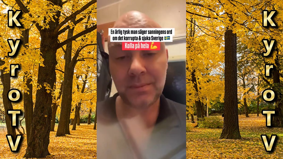 Andre_KyroTV's tweet photo. Rehellinen saksalaismies lausuu totuuden sanoja korruptoituneesta ja sairaasta Ruotsista (suomenkielinen tekstitys)

https://t.co/nuDRnIAJp0
https://t.co/Uixdhajw8n
https://t.co/EtwHmyfF2M https://t.co/Xg11NSUJhI