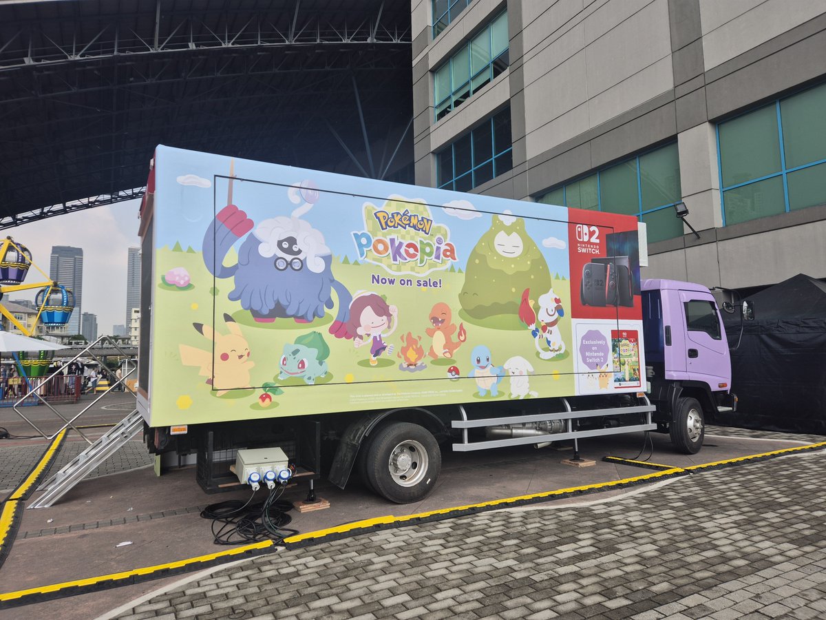 OoCPokemon's tweet photo. The Pokopia Truck has landed in The Philippines! 

Anyone can attend to try the game for free and participate in activities planned for the day! https://t.co/n9524VpKuy