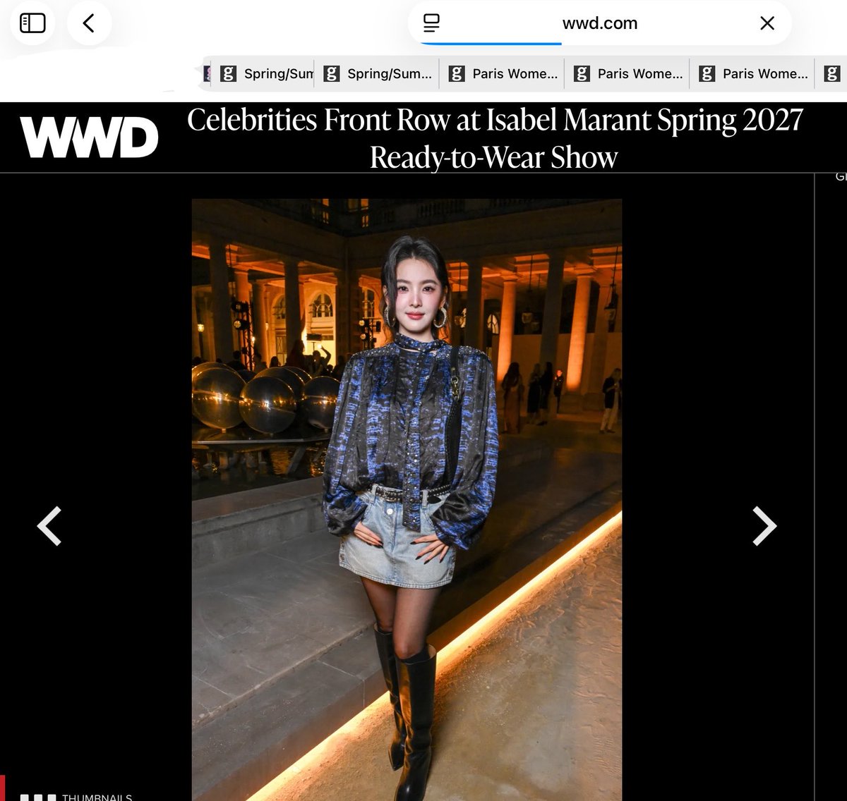ZhangRuonanPH's tweet photo. 📰 | Zhang Ruonan featured in the WWD @wwd website for “Celebrities Front Row at Isabel Marant Spring 2027 Ready-to-Wear Show”

ZHANG RUONAN ATTENDS ISABEL MARANT PFW
#ZhangRuonan
#ZhangRuonanxIsabelMarant
#IsabelMarantSS27 https://t.co/8i76O7yhl1