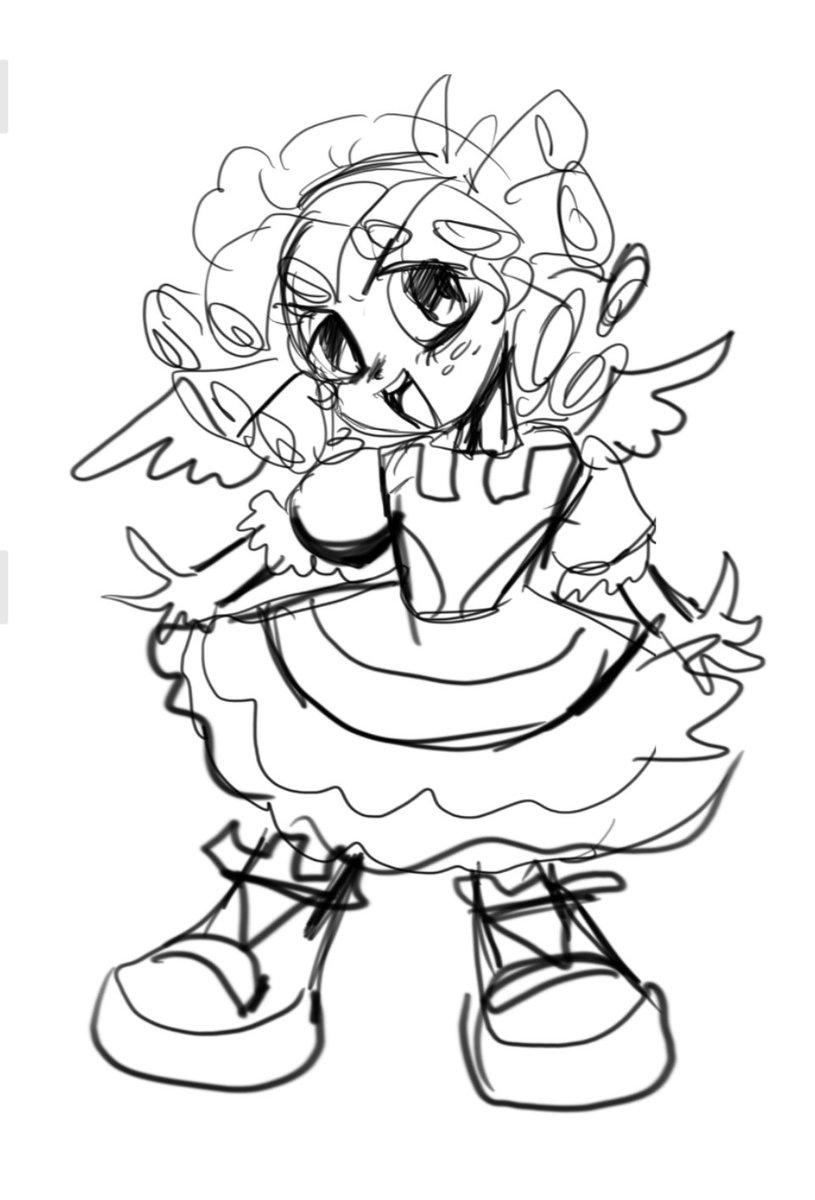 Frijolagg's tweet photo. Bocetos que hice ayer mientras hablaba con mi rukaleto 
Me gusta dibujar a cozy como una niña chetos https://t.co/p5RNdBdhX7