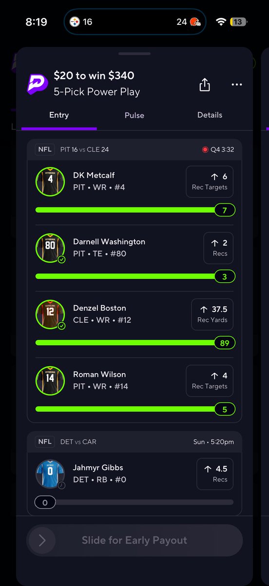 Youkaka11's tweet photo. @DFFsports Took two of your picks.. preciate it https://t.co/u7yoHZAVYO