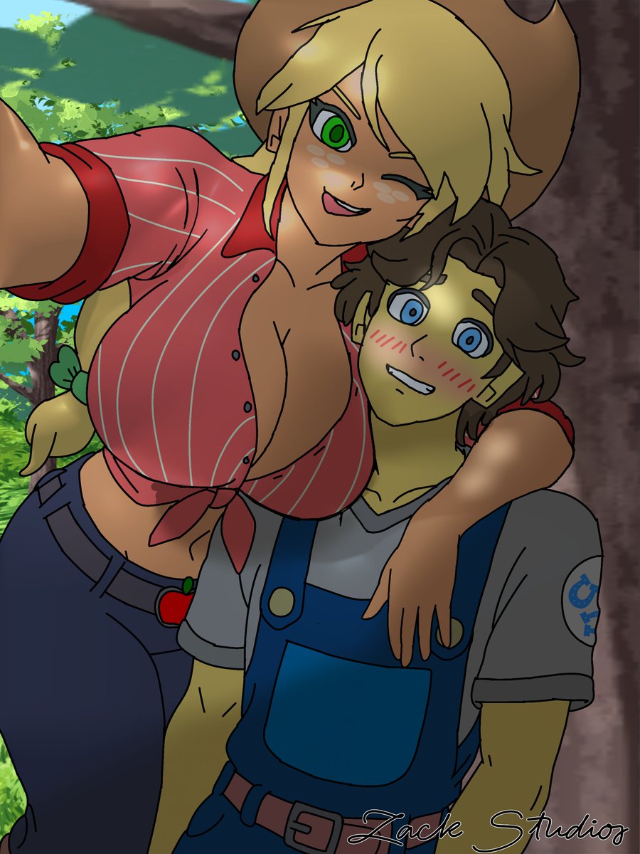 Zackstudioi09d's tweet photo. Bueno gente, terminé la comisión de mi amigo. No sé para qué quiere la imagen, pero sé que tiene buenos gustos.
#Applejack #fanartㅤㅤㅤㅤ #mlpfanart https://t.co/Lv9mYRQOuD