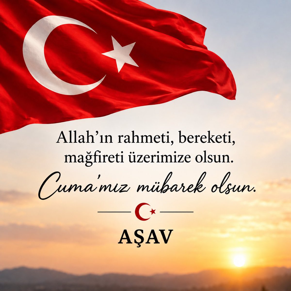 ZiyaSozen's tweet photo. Allah’ın rahmeti, bereketi , mağfireti üzerimize olsun. 

Cuma’mız mübarek olsun. 

AŞAV    @AsavVakfi https://t.co/IiiLnIg5oG