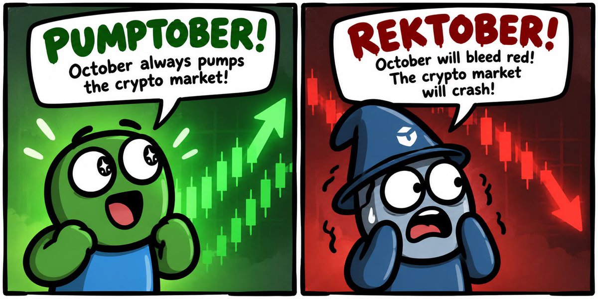 TapeOnly's tweet photo. Pumptober or Rektober? 🤔 
Which one do you believe it. https://t.co/aBUUt5s1OF
