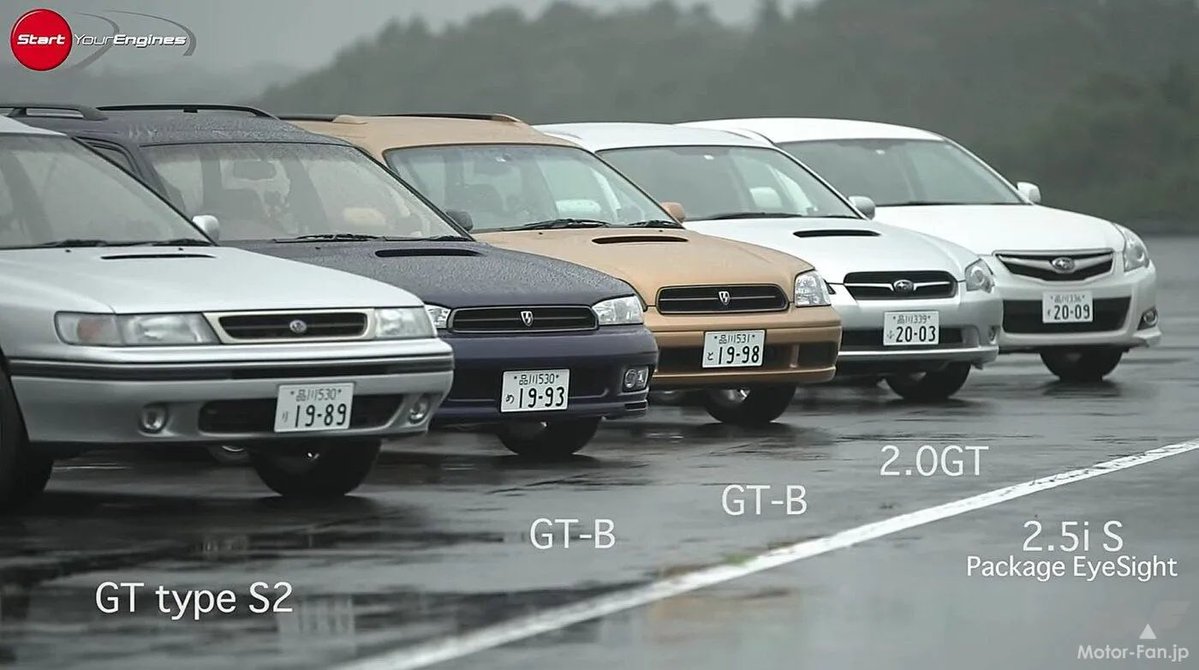 shunsuke_pt's tweet photo. 因果が逆なのは承知の上ですが、ボディワークとして3レガから5レガに飛んでたら割とアリだったと思うのですよ。
4レガ挟むからややこしいだけで。レガシィの歴史を俯瞰で見た時、4レガの方が異端だと思うのですよね。
連綿と続く歴史を線で見た時は違和感はないのですが、点で見た時の異物感というか。 https://t.co/idYAql8Zb1