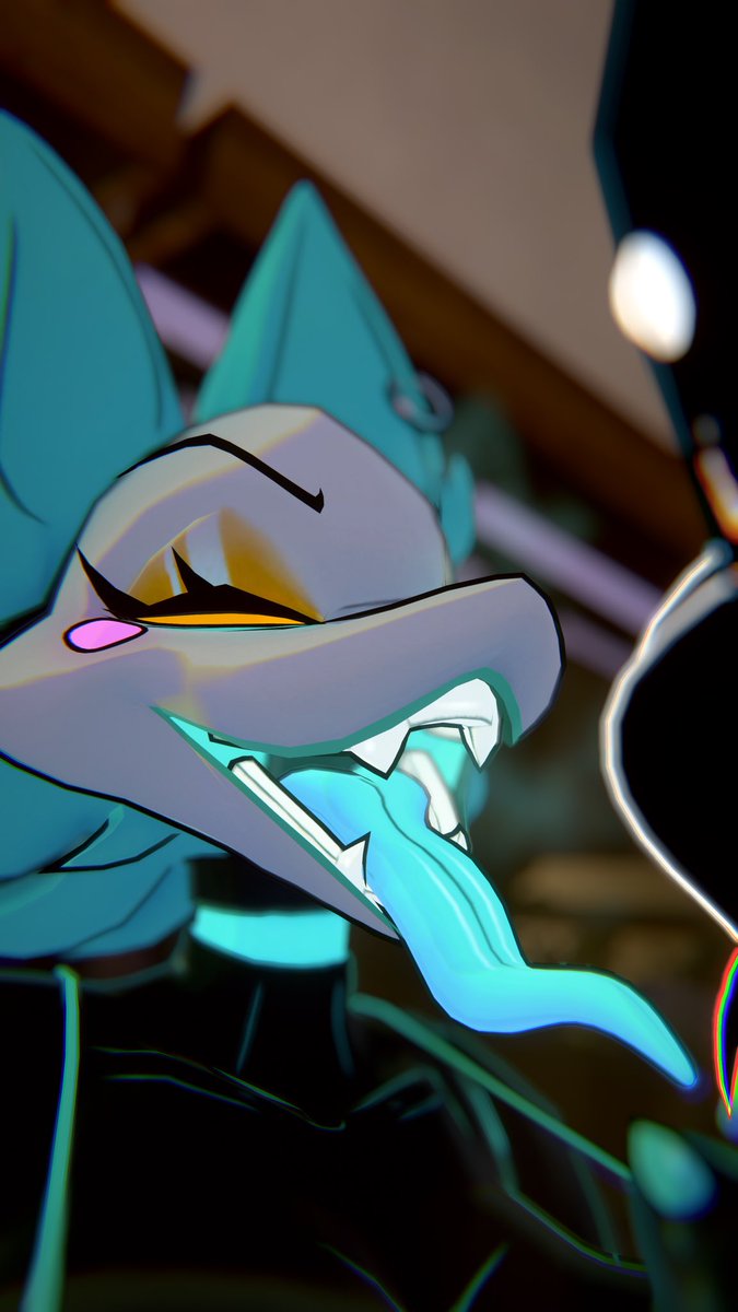 Psycho_Scoobs's tweet photo. “Who can resist a passionate sloppy kiss~…come here~” 🖤

Let me tell yeah @NYX1737 ~ 🩵🤍 left my tongue blue too~… 

#Deltarune #VRChatPhotography #VRChatPhotos #vrchat #nsfw #lewd #Karelia #TheBackrooms #Smiler #tasquemanager #thicc https://t.co/va5astHPuH