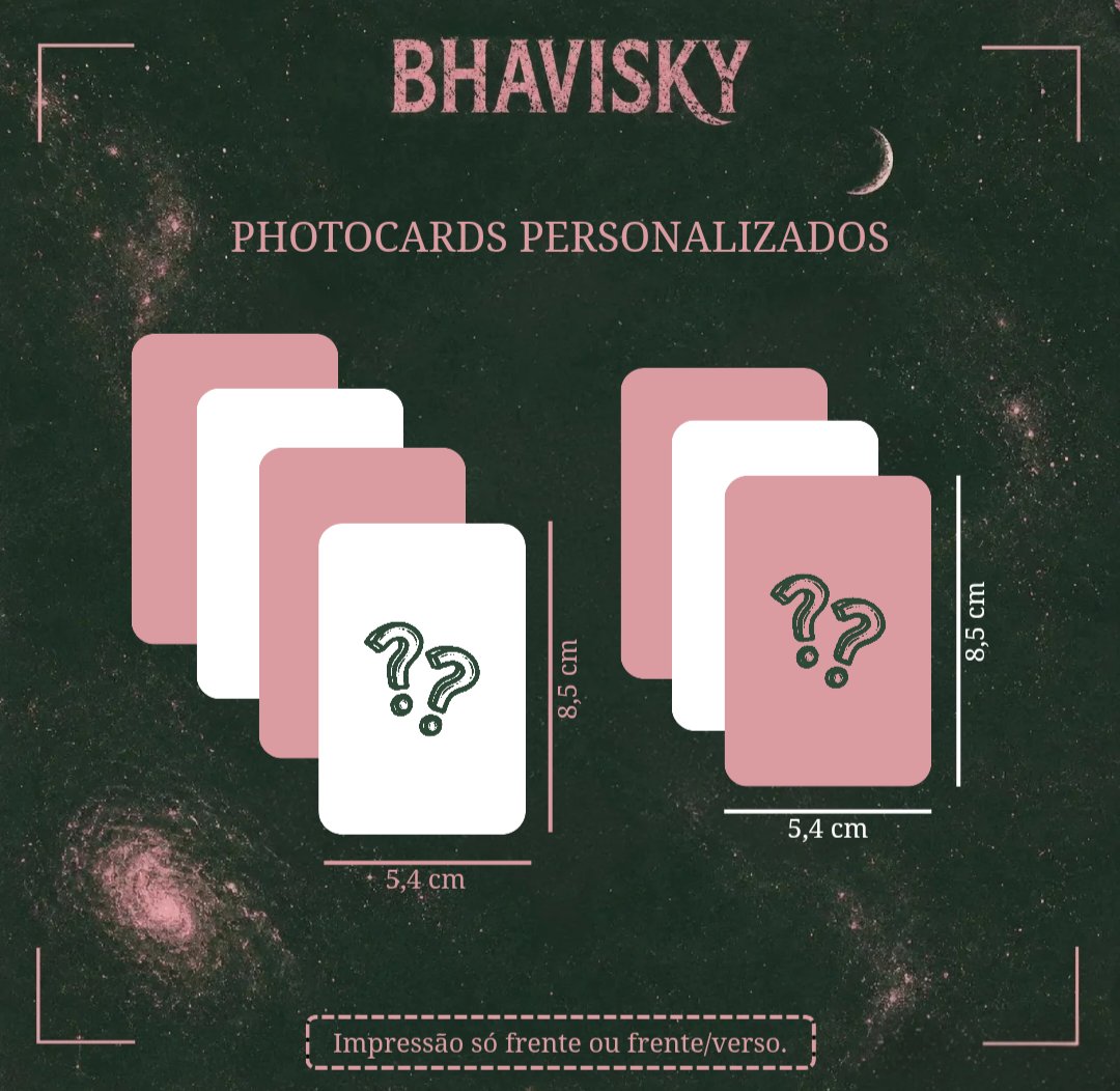 bhaviisky's tweet photo. Hello! 🌸 

Photocards personalizados dos seus ídolos e com as suas fotos favoritas. 

📌Informações:
• Tamanho aproximado: 5,5 x 8,5 cm;
• Papel fotográfico 260g (alta qualidade);
• Laminação boop brilhosa, fosca e holografica ou plastificado;
• Cantos arredondados ou retos. https://t.co/qcH3bFxPvo