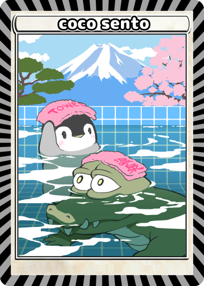 common_coco's tweet photo. GM
Common Coco 
Series 3, Card 1 - COCOSENTO 
by @penguin259 https://t.co/MtB0QlwGwI
