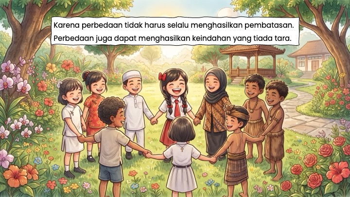 hi_hil's tweet photo. Karena perbedaan tidak harus selalu menghasilkan pembatasan. 
Perbedaan juga dapat menghasilkan keindahan yang tiada tara. https://t.co/Sq0IB0ywGp