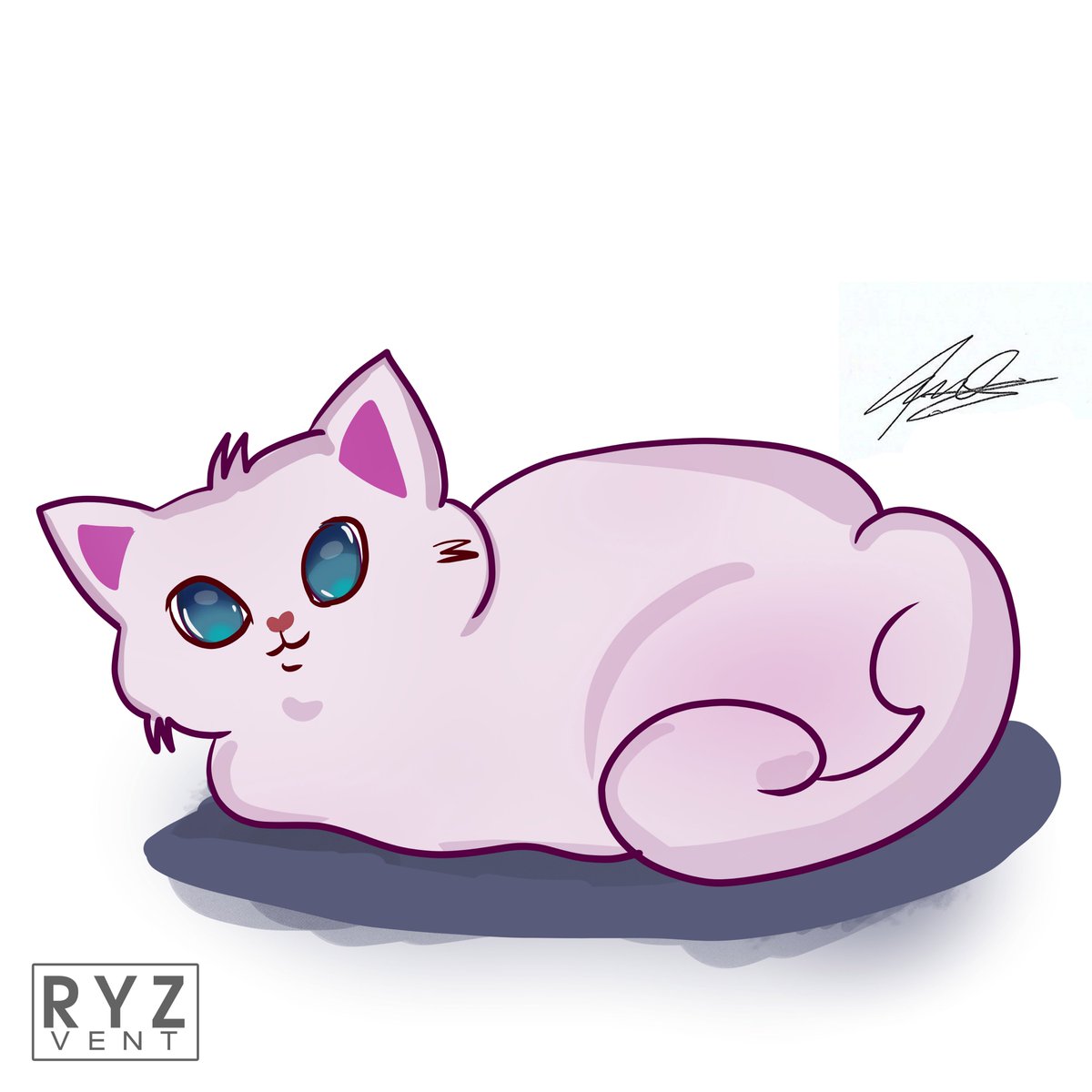 ryzvent's tweet photo. Today's artwork 
Sometimes, i just need little bit softer for my artwork and here it is.
Fluffy, clingy, adorable 
one and only my pet, white cat ”Browny”
artwork by: @ryzvent 

#fanart #smallartist #artmoots #artistsupport #ryzvent  #moots #furry #whitecat #chibiart #pet https://t.co/dula3PgsIP