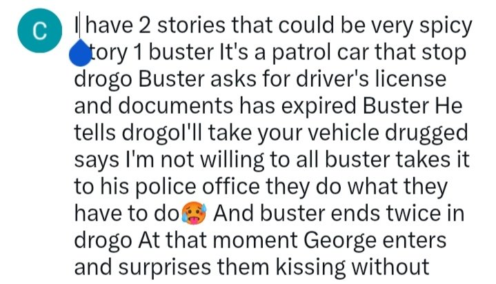Christoperrmz's tweet photo. @bonesderdritte I posted them like this because Twitter didn't let me write long, I hope you like this story https://t.co/VIu1L6IcFj