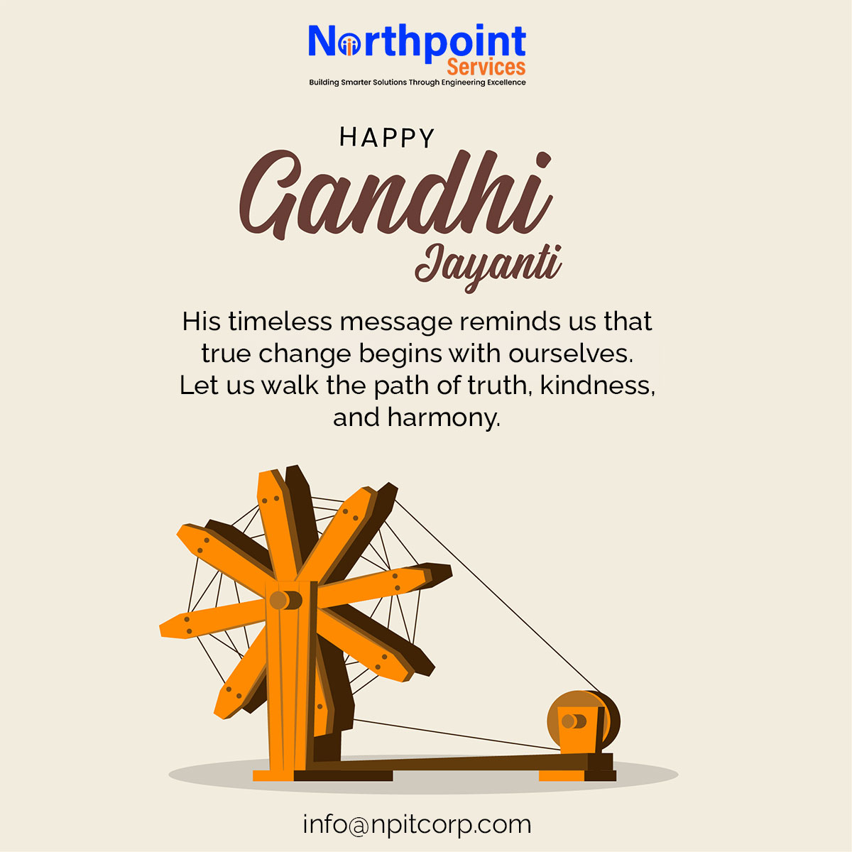 prm_it's tweet photo. On this Gandhi Jayanti, let us remember Mahatma Gandhi’s timeless values of truth, kindness, simplicity, and non-violence. https://t.co/TlCCwIRiGj