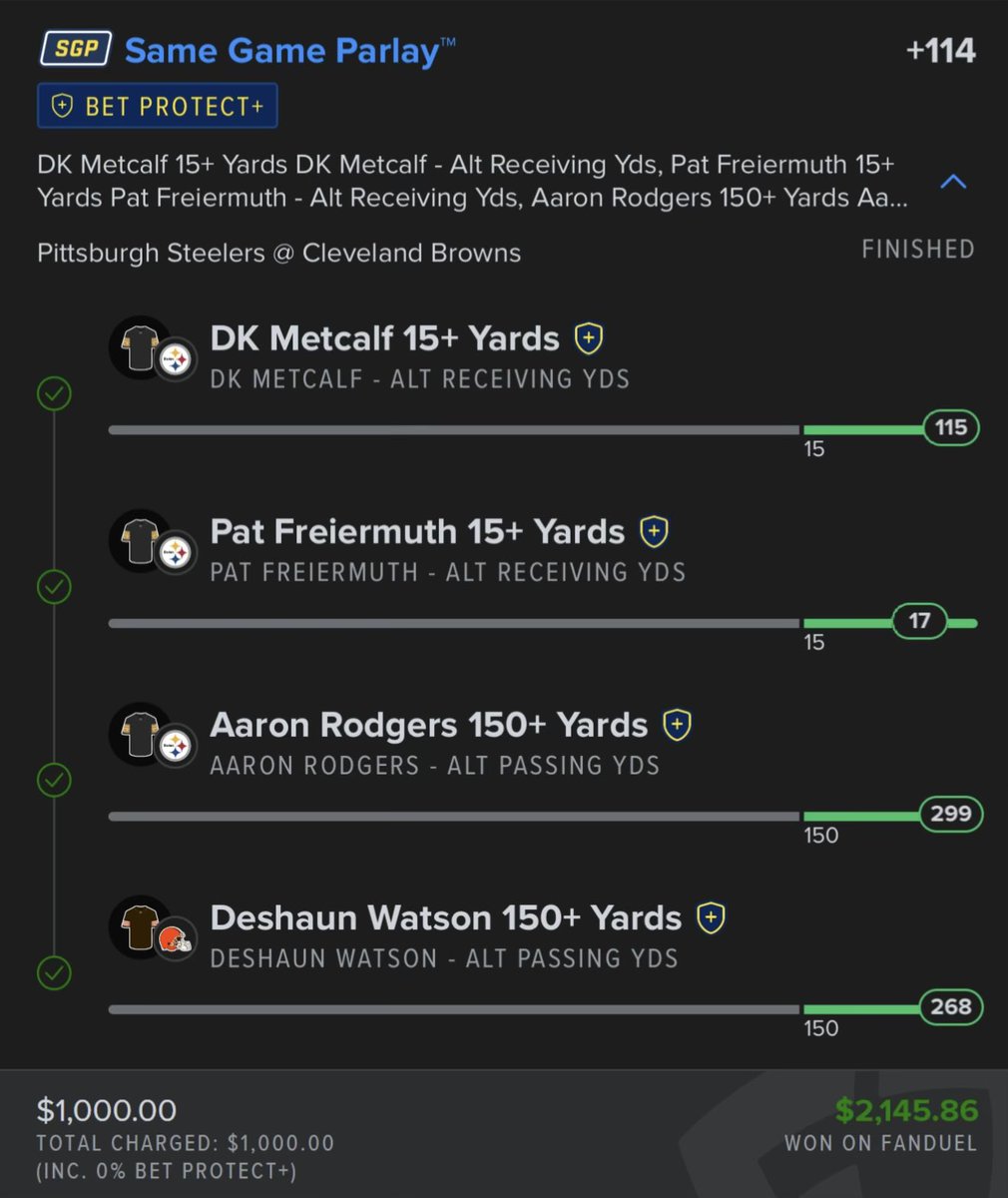 nazeaster's tweet photo. $2,500 to someone that simply likes this tweet ❤️ 
we just swept the NFL board 9-0 ✅

Literally over 200K witnessed this free lays!

$2,000 -> $4,638.47 ✅🚀

VIP $12: https://t.co/9M4XbJPS9N https://t.co/7NHKBzFpCK