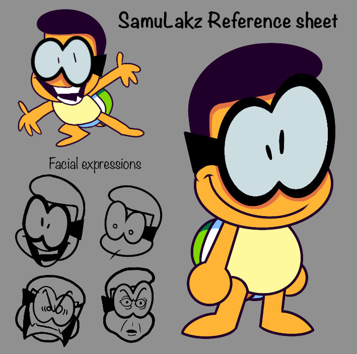 SamuLakz's tweet photo. The reference sheet of my avatar I made for the character cameo entries of tomorrowβs episode.
I lost since I voted for skid
#sona #oc #spookymonth https://t.co/Nact6l1S5s