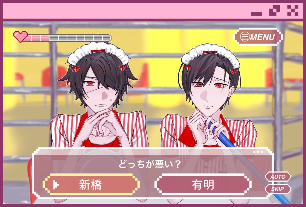 mgmg_umaaa's tweet photo. 大有新（大崎不在）
⚠️女装
⚠️曲パロ

『私は反省ナシです！』 https://t.co/gjIDSIEaIR