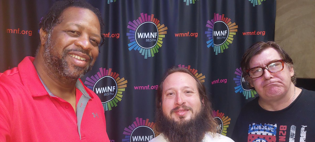 anthonyartist's tweet photo. Great show for @FirstCallWMNF w/ @schroyboys and Lukas of  #abortiontwins at @wmnf 🎶 🎵  It was great talking and reminiscing about music, the music scene and mutual friends 🎙 @firstcallwmnf . Bringing you the best #heavymetal #rocknroll #grunge 🎸 🥁 #wmnf #interview #first https://t.co/Vh0vP8wn1i