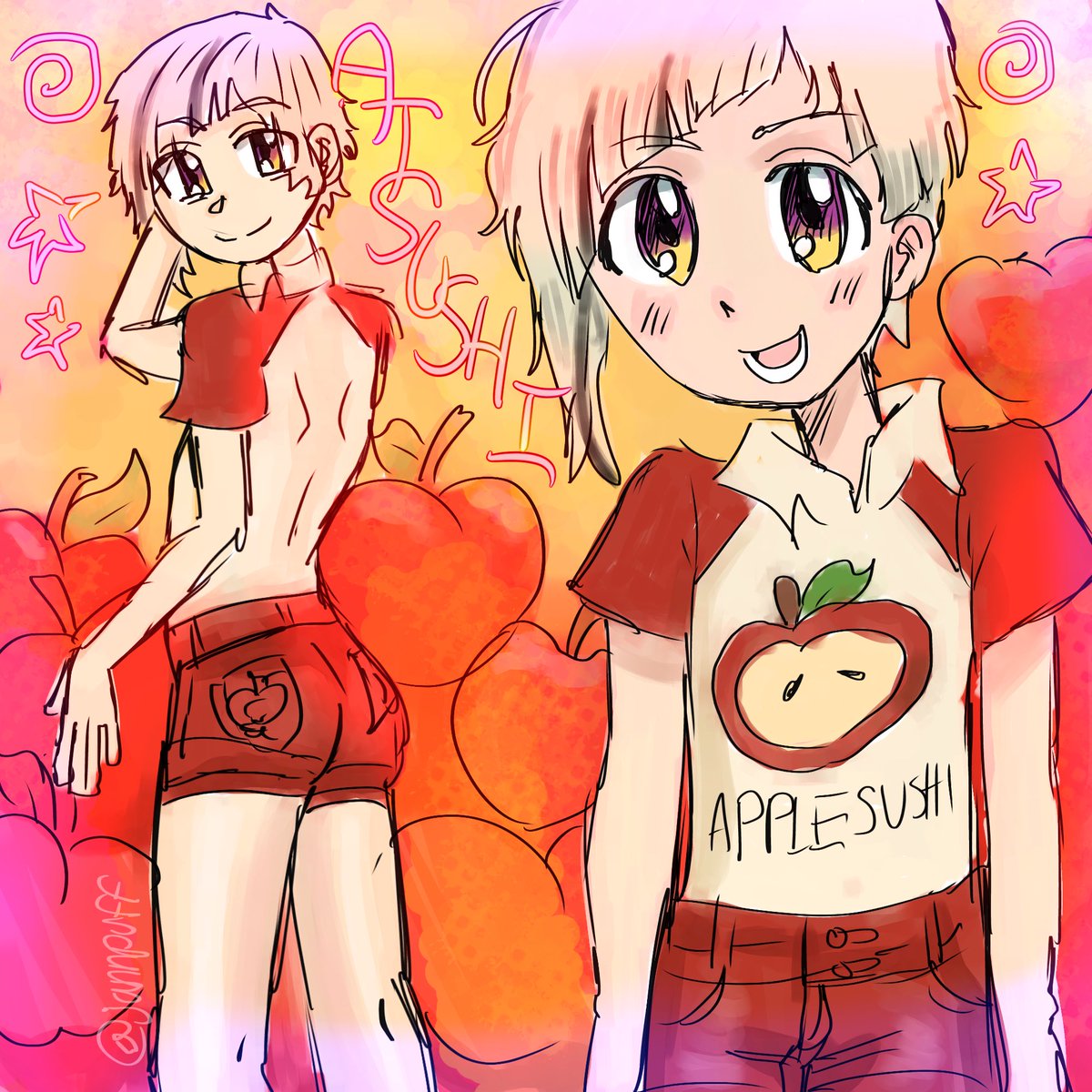 jannpuff's tweet photo. Atsushi but he’s an apple or smt idk im tired bro #bsdart #atsushi https://t.co/GqKZFHfGsa