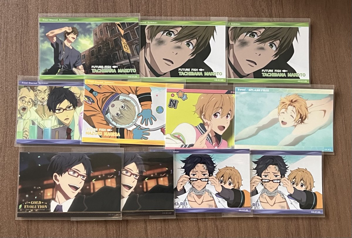 mmnt_tmr's tweet photo. 【交換譲渡】Free! ブロマイドコレクション Ending Scene

譲：１(バラ)・２(セット)枚目写真
求：３枚目画像

セットは絵文字同士の交換、バラは赤枠優先。
１枚目下段は1枚150円でお譲り可能。
都内手渡し、郵送対応可能。
不明点はお問合せください。 https://t.co/Yki4pFvHE0