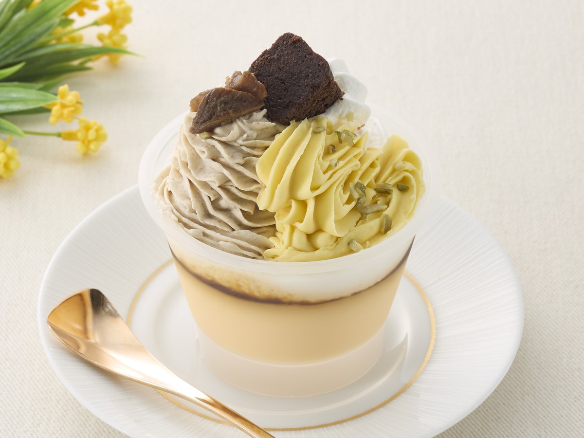 ministopfan's tweet photo. 食欲解放Day！今日のおすすめは「Wモンブランプリン」だYO！２種のマロンクリームがドドーンと５０％増量！おやつに食べたいな～♪
 #増量 #食欲解放 #お値段そのまま #ミニストップ https://t.co/DKAo30zfzB