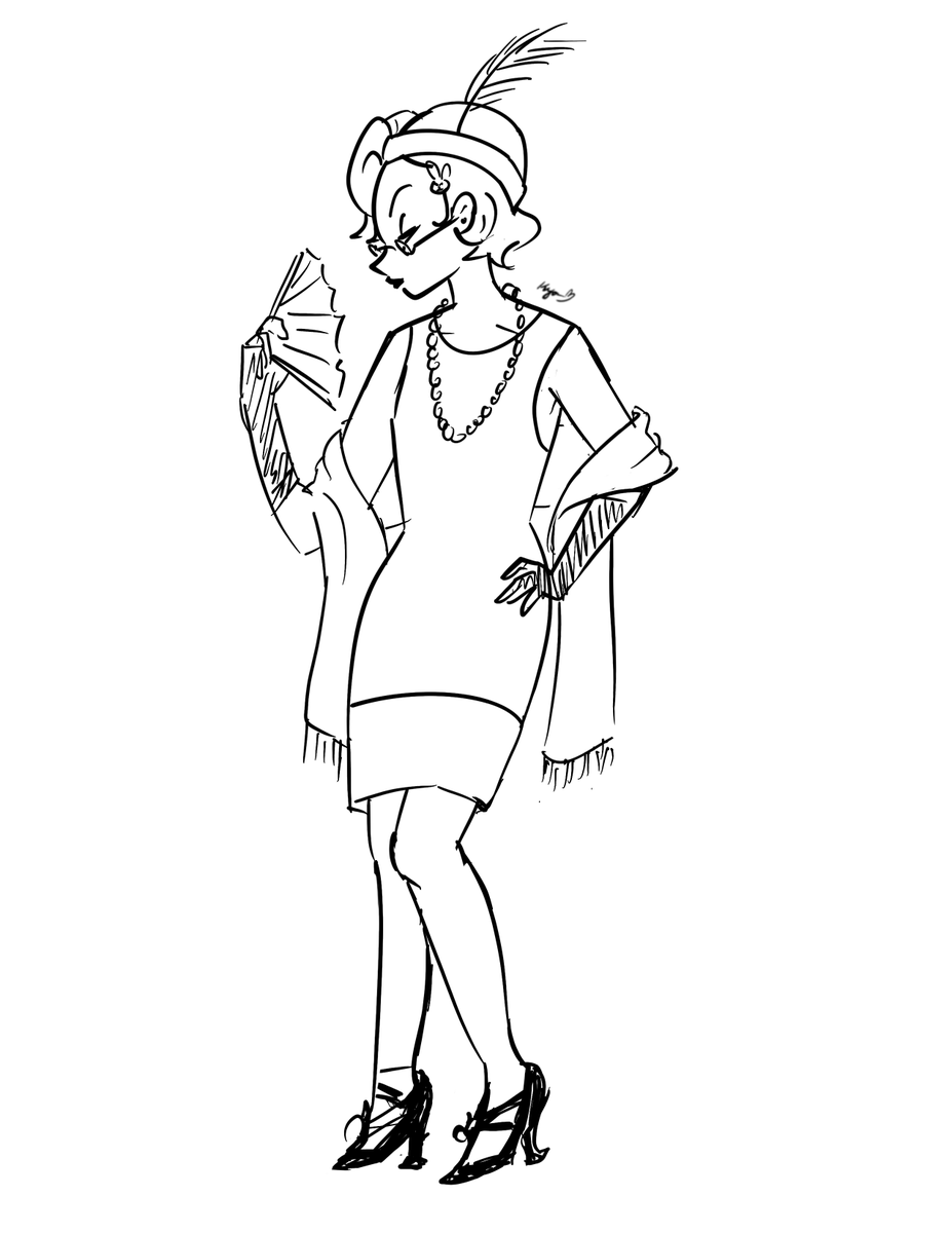 kyoppoi's tweet photo. Day 1: Dress-Up

I love women's fashion in the Roaring '20s 💃

#VGtober26 https://t.co/R0HVRZOrVb