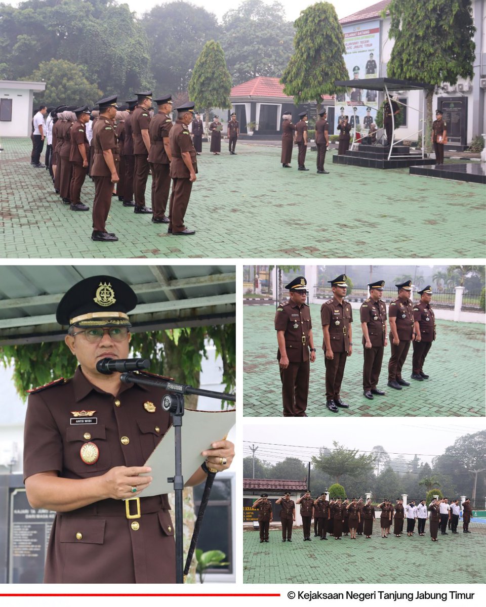 KejariTanjabTim's tweet photo. Pada Kamis, 1 Oktober 2026 pukul 07.15 WIB, bertempat di Kantor Kejaksaan Negeri Tanjung Jabung Timur, telah dilaksanakan Upacara Peringatan Hari Kesaktian Pancasila Tahun 2026.

Upacara dipimpin oleh Kepala Kejaksaan Negeri Tanjung Jabung Timur, Anto Widi Nugroho, S.H. https://t.co/GDi0lTIAFv