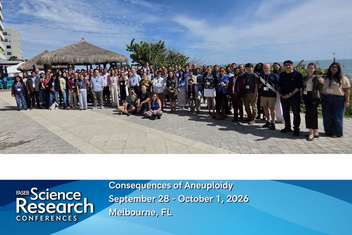 PeterLyLab's tweet photo. That’s a wrap for FASEB Aneuploidy 2026! Thanks to all the attendees for making it a special meeting. The science was so out-of-this-world that NASA even launched a spaceship for us. 🚀 

See you again in 2029! #ANESRC https://t.co/b2zavbZWii