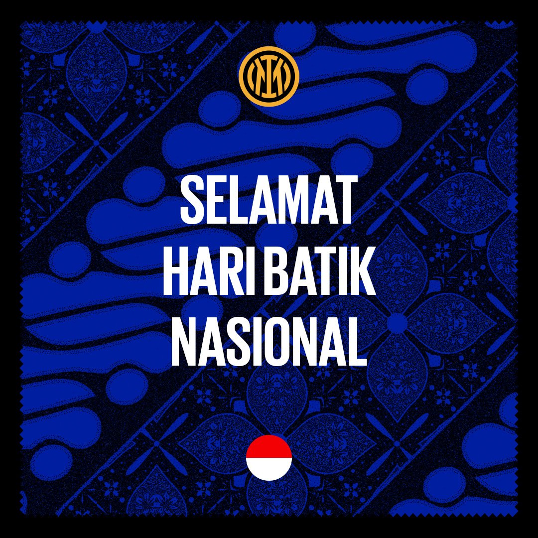 Inter_id's tweet photo. .⋆❀° Hari ini pakai batik motif apa? 😊

Selamat #HariBatikNasional 2026 🇮🇩 https://t.co/RepulifJrc