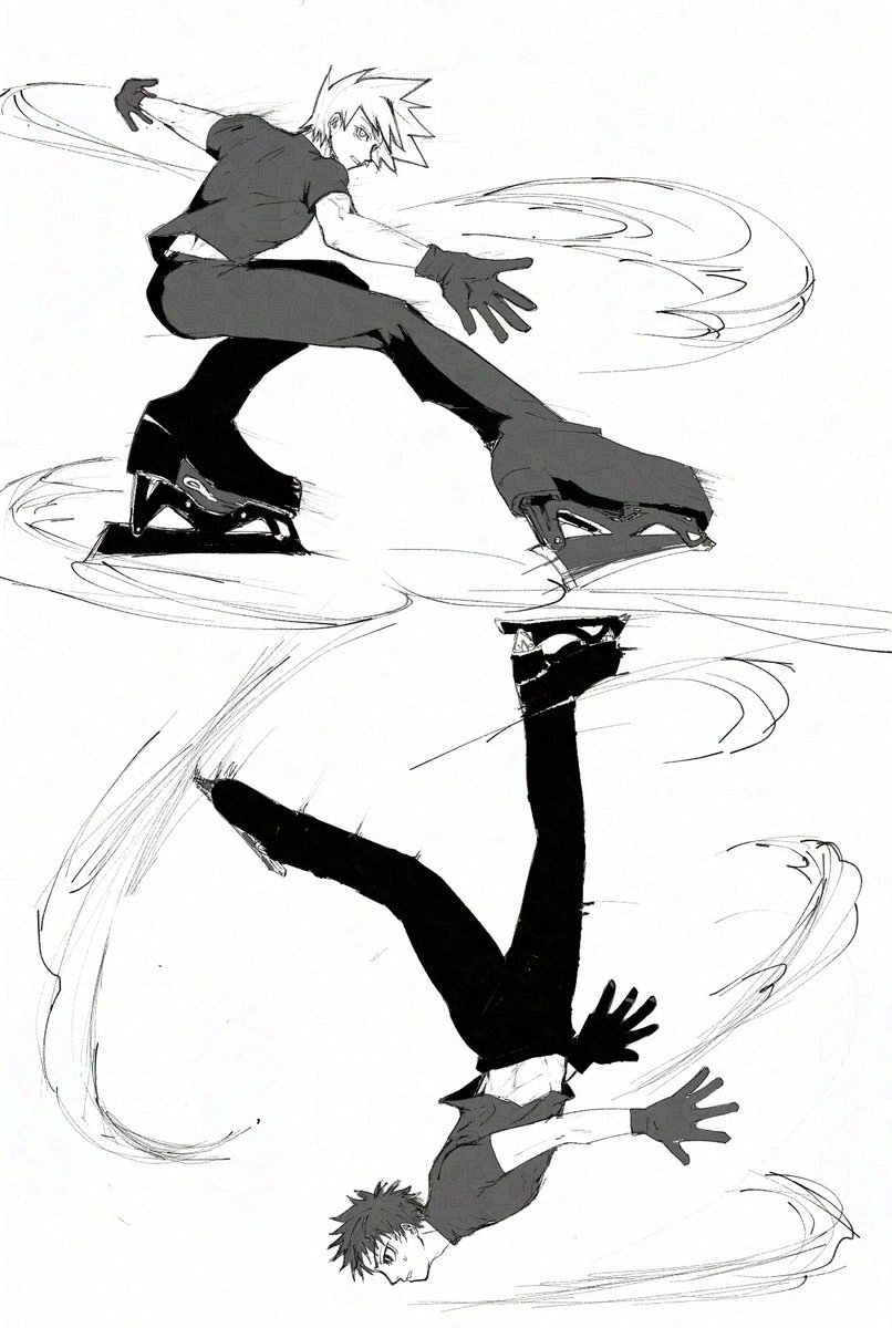 ibutueaka's tweet photo. フィギュアスケートパロな🟩🟥（未満）
まだまだ描きたいのあるけどとりあえず描いたやつだけ〜〜 https://t.co/ohaZmbVz4G