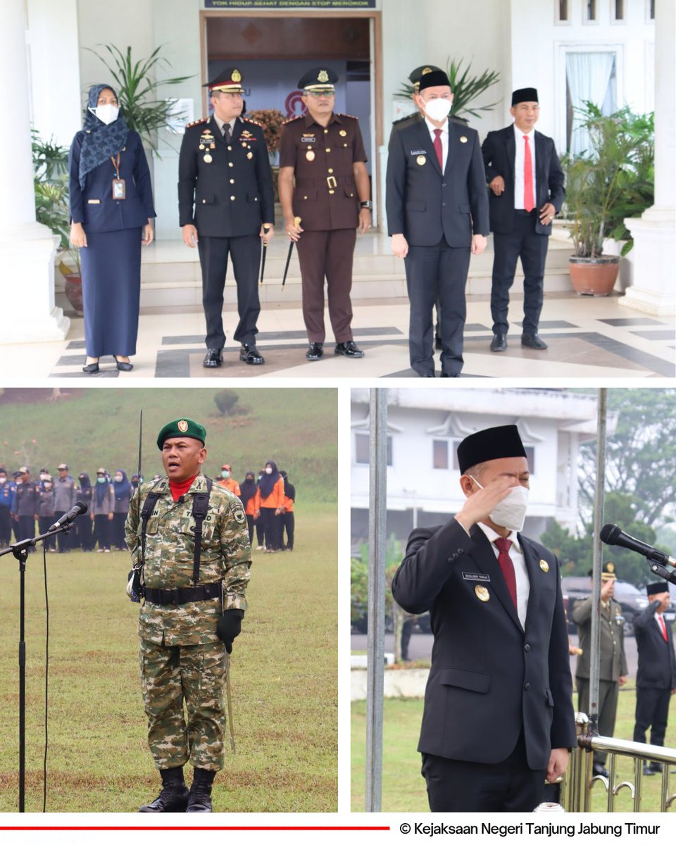 KejariTanjabTim's tweet photo. Kamis, 1 Oktober 2026 pukul 08.00 WIB, bertempat di Kantor Bupati Tanjung Jabung Timur,  Kepala Kejaksaan Negeri Tanjung Timur Anto Widi Nugroho, S.H.,M.H. telah mengikuti kegiatan Upacara Peringatan Hari Kesaktian Pancasila Tahun 2026 Kabupaten Tanjung Jabung Timur. https://t.co/fSJxgi4rxL
