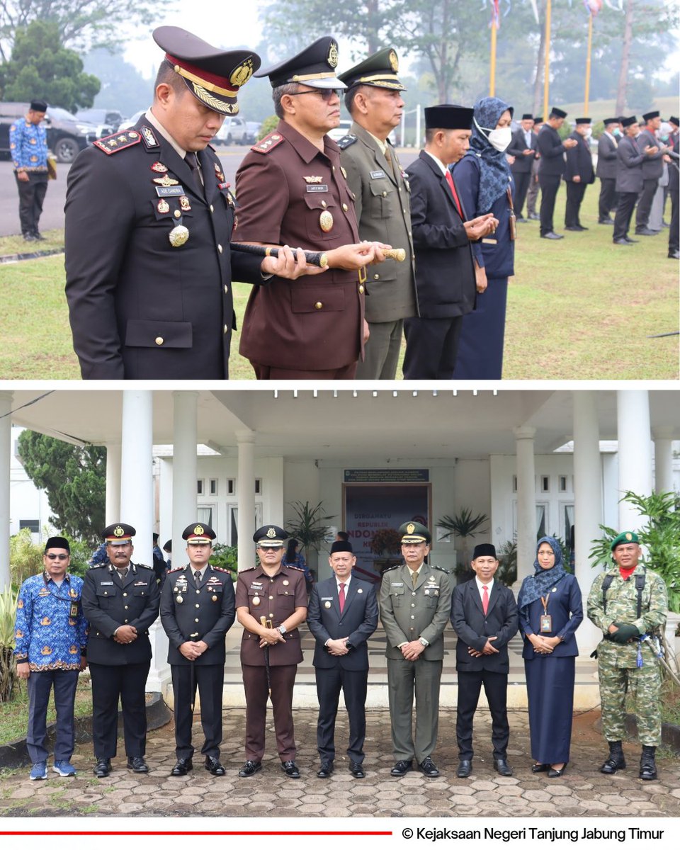 KejariTanjabTim's tweet photo. Kamis, 1 Oktober 2026 pukul 08.00 WIB, bertempat di Kantor Bupati Tanjung Jabung Timur,  Kepala Kejaksaan Negeri Tanjung Timur Anto Widi Nugroho, S.H.,M.H. telah mengikuti kegiatan Upacara Peringatan Hari Kesaktian Pancasila Tahun 2026 Kabupaten Tanjung Jabung Timur. https://t.co/fSJxgi4rxL