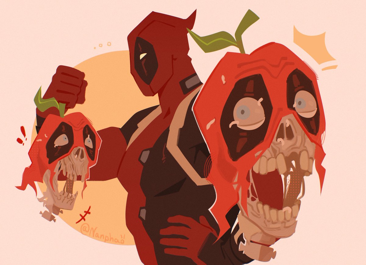Nanphaom's tweet photo. 🍎 :]
#deadpool #marvel #fanart https://t.co/WXFUNsUbBH