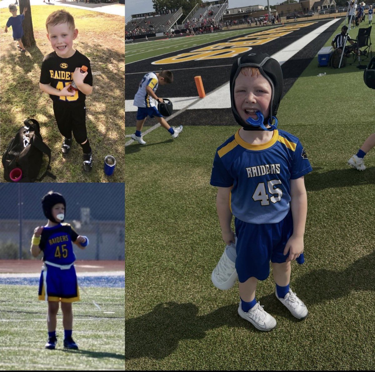 CodyStutts's tweet photo. Same number. Same place. Different years.
All three of my boys in Kindergarten.
Time moves way too fast.
#RaiderBuilt #OTOT https://t.co/XdehdaeROq