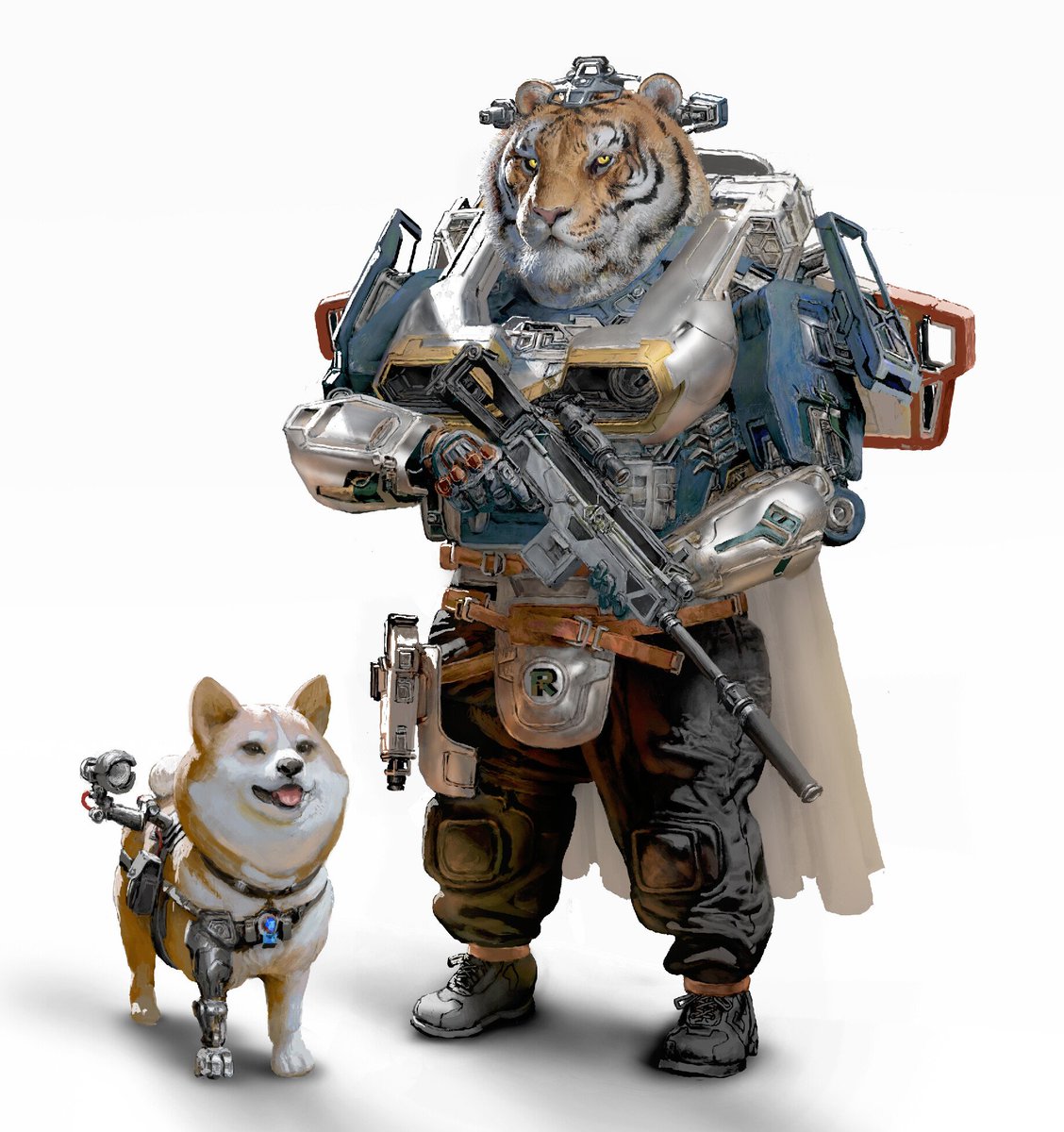 RuanJiaJia's tweet photo. Tiger and his friend 2020 https://t.co/1I2uefwqqy