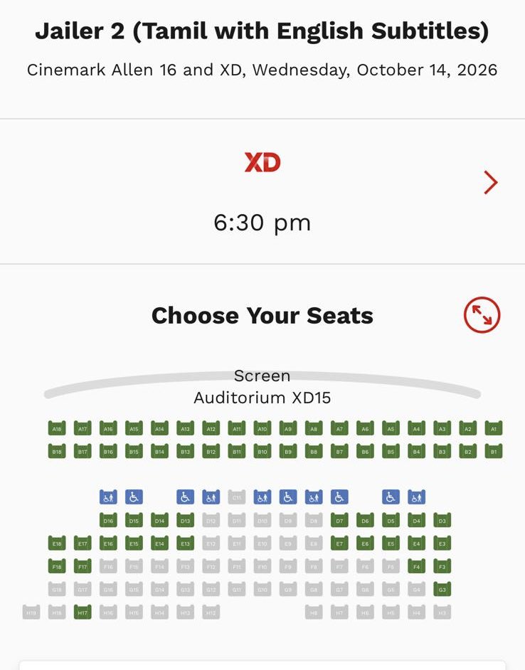 ShlokaEnts's tweet photo. Oru nimisham late aana, oru seat gone…SUPARSTAR FANS DAAA…🤘🏾

#Jailer2 @Cinemark shows almost HOUSEFULL💥

Book NOW before it's too late💥

@sunpictures https://t.co/FbcLiLMgTI