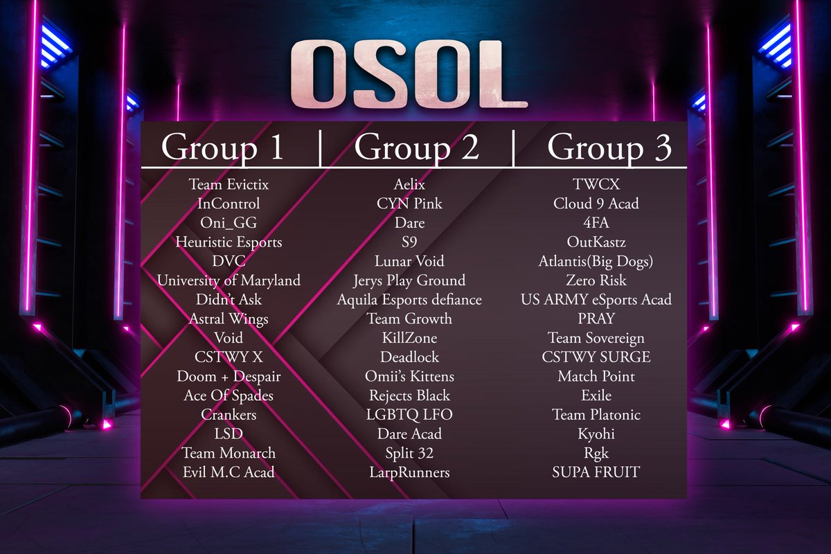 OFFSEASONR6's tweet photo. OFFICIAL GROUPS FOR TOMORROW WE ARE SO EXCITED FOR SEASON ONE . LETS GOO https://t.co/jEtxNx8ohb