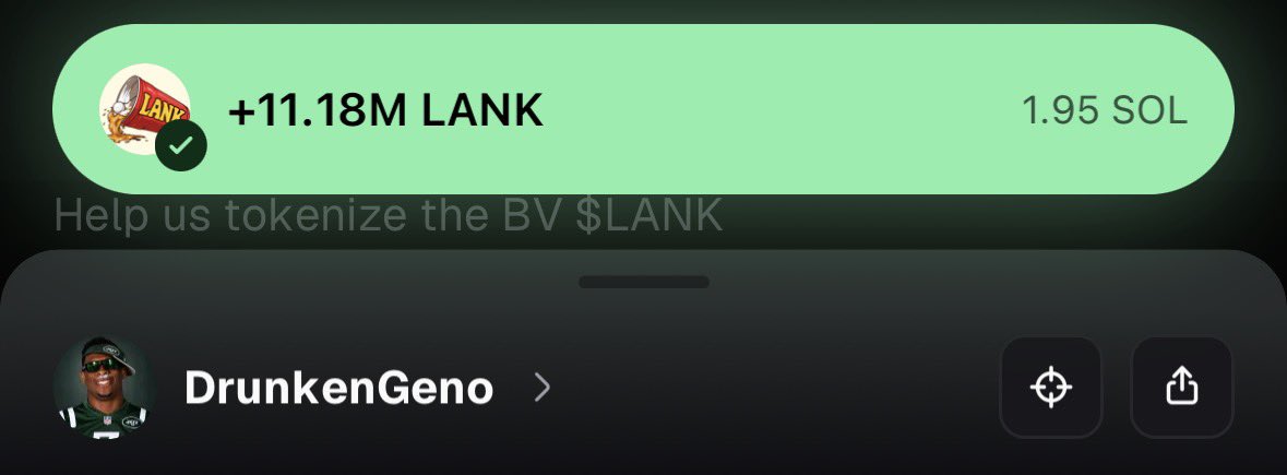 sackripper75's tweet photo. Deshaun just payed for my $LANK purchase #sweet https://t.co/2Ny7Kv5PRK