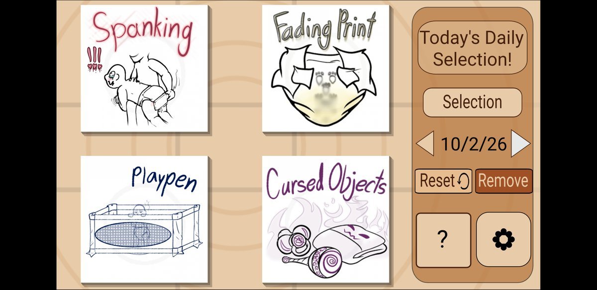 DiG_Tool's tweet photo. ✍ DiG Weekly Challenge 40 ~26 
Spanking, Fading Print, Playpen, Curse Objects!!
🏓 💧 🔒 😈
 Share or Try creating something with any of the Cards you like or try combining as many as you can!
 Enjoy Today's Daily Selection!! https://t.co/CyxGZTwyFr