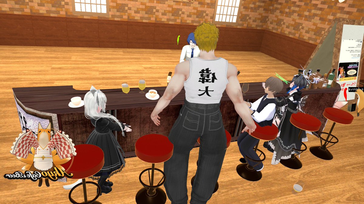 VRBarYADOKARI's tweet photo. 今回もトレマーズのお話で盛り上がる ＃VRBarやどかり 
どーやら、私が見るまで語り続けるらしい、、😅
＃VRBarやどかり
#Akyoカフェ
#AkyoCafeAndBeer https://t.co/OieH70V8Gm