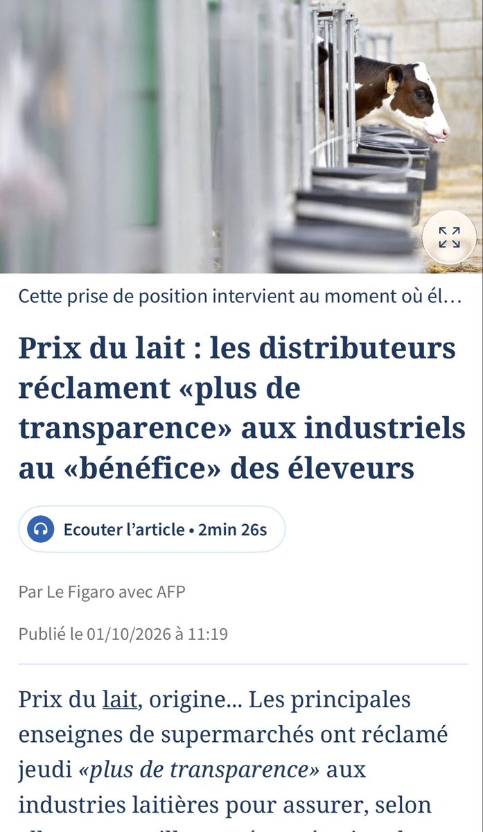BegonThomas's tweet photo. RvP 02/10/26
✅Fusion de #coopératives, entre vision stratégique et adaptation nécessaire✔️ https://t.co/w9IUsg8bwv
✅#lait les distributeurs réclament + de transparence aux industriels au bénéfice des #éleveurs✔️https://t.co/PCy7JWhFei
✅#greenwashing alimentaire repéré ‼️ https://t.co/12MXvWwH4a