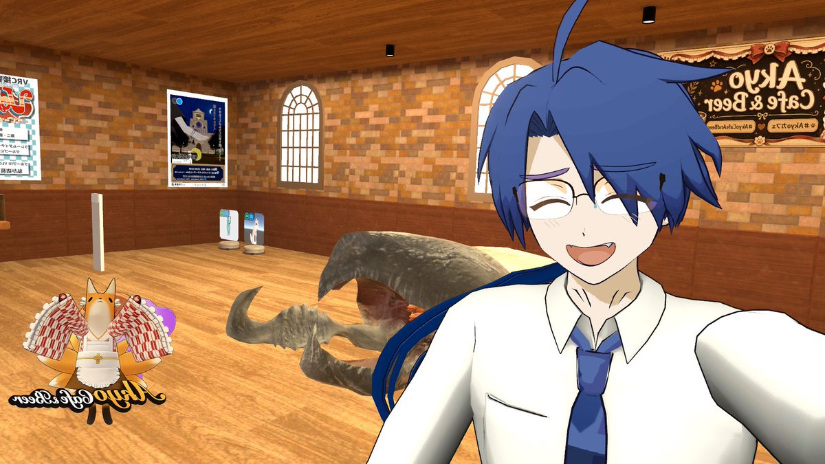 VRBarYADOKARI's tweet photo. 今回もトレマーズのお話で盛り上がる ＃VRBarやどかり 
どーやら、私が見るまで語り続けるらしい、、😅
＃VRBarやどかり
#Akyoカフェ
#AkyoCafeAndBeer https://t.co/OieH70V8Gm