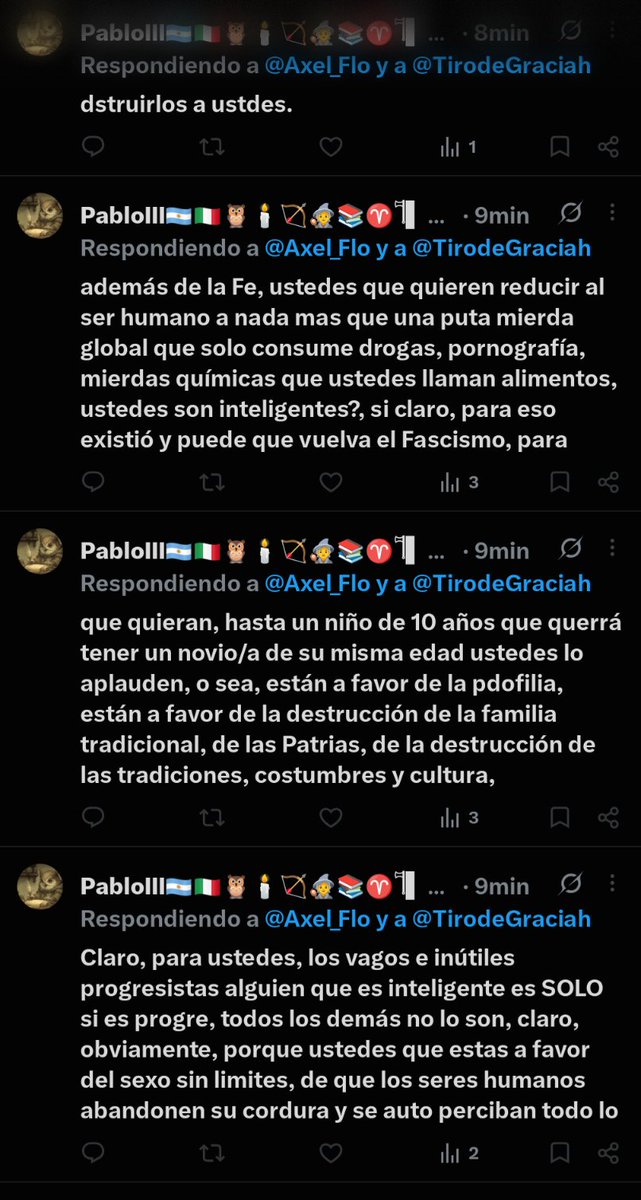Axel_Flo's tweet photo. @FantasiaMedieva  pese a su inteligencia no es capaz de contestar en un hilo y sufre de diarrea vocal... En fin... Bienaventurados los torñntos que serán felices con menos. https://t.co/DrciKZiW7c